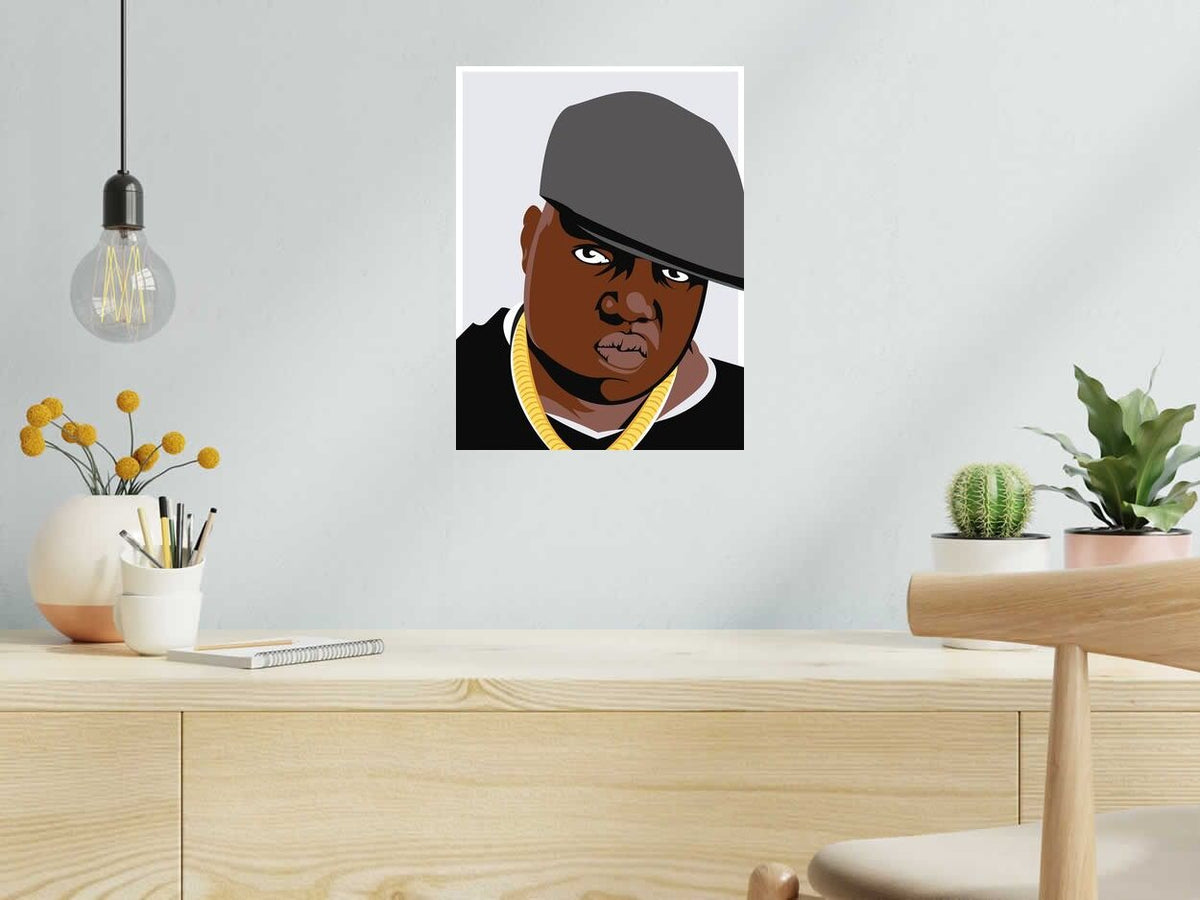 Estampe B.I.G de JMC dans un intérieur – 30 × 40 cm