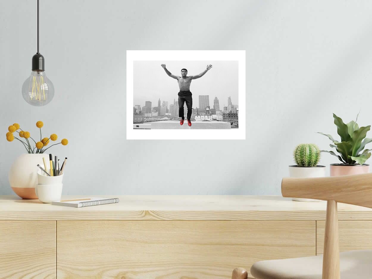 Estampe Ali le Requin de SHUZ dans un intérieur – 40 × 30 cm