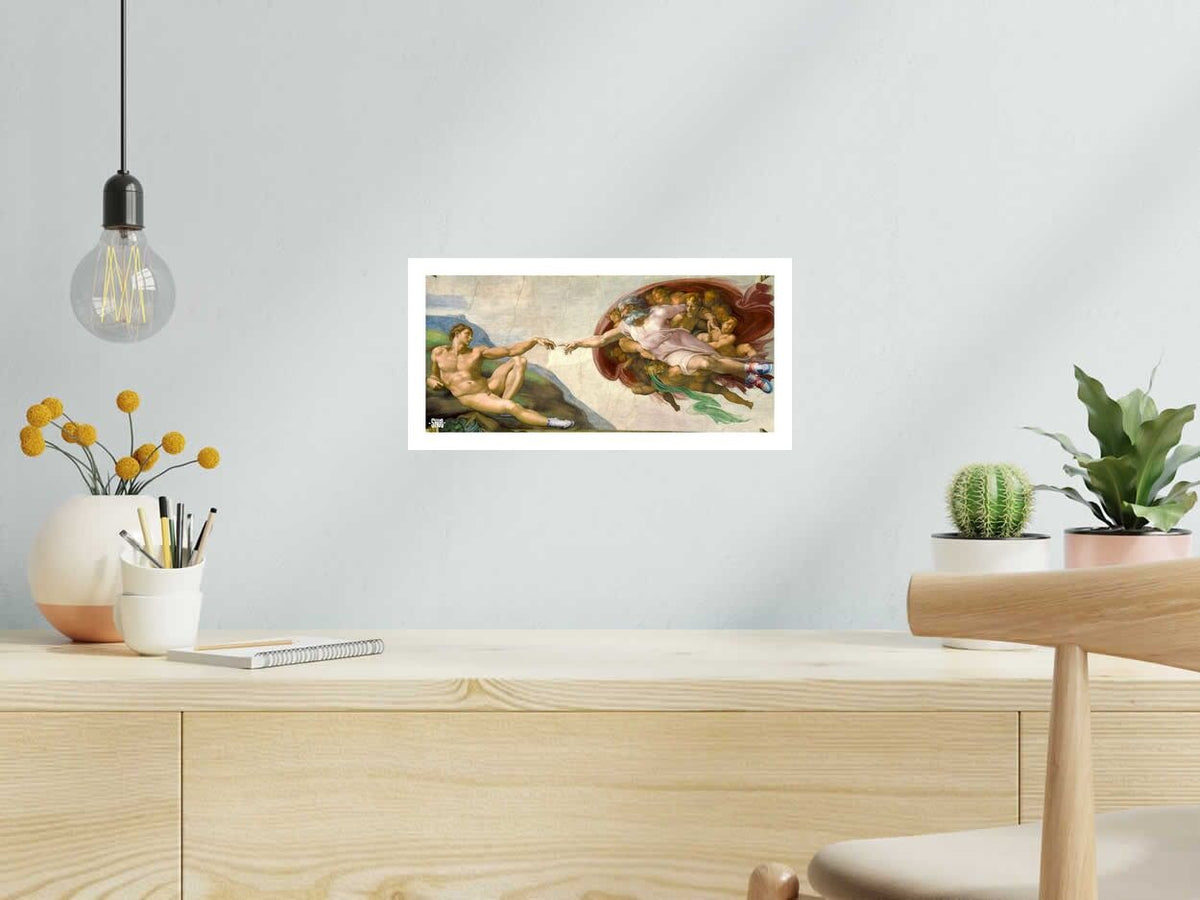 Estampe God's Plan de SHUZ dans un intérieur – 40 × 2 cm