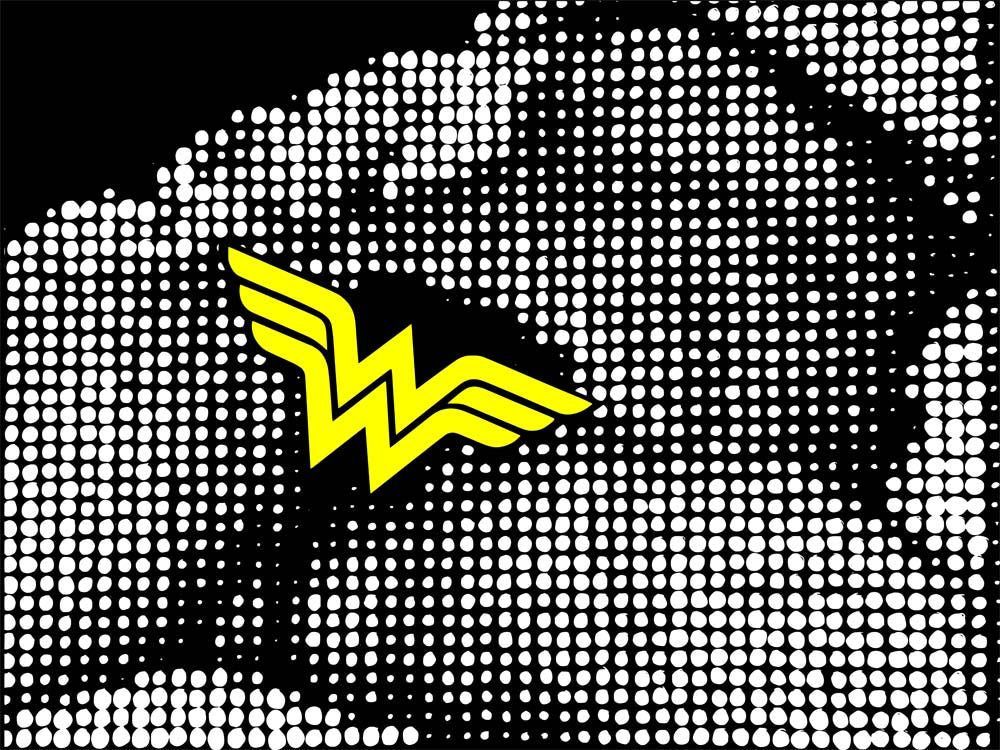 Estampe graphique petit format blanc et noir WONDER – WAWAPOD – 40 × 30 cm