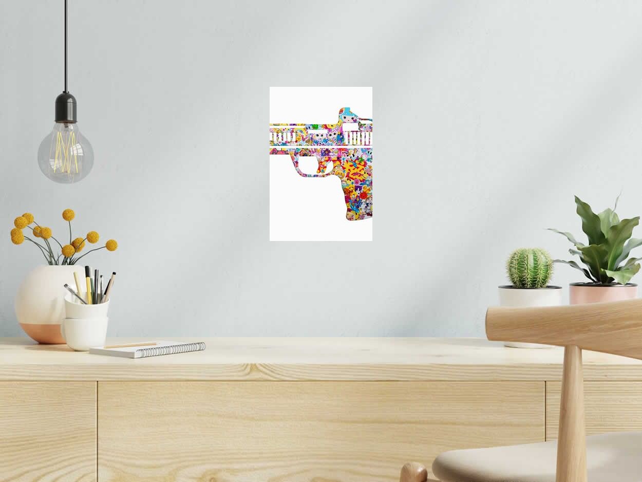 Estampe UNTITLED 5 de LAUNA WINSHIP dans un intérieur – 20 × 30 cm