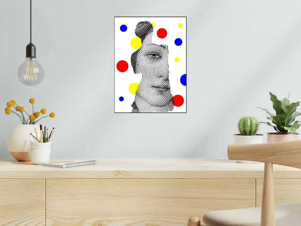 Estampe Double Vénus de WAWAPOD dans un intérieur – 30 × 40 cm