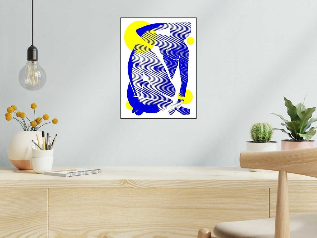 Estampe Jeune fille Matisse de WAWAPOD dans un intérieur – 30 × 40 cm