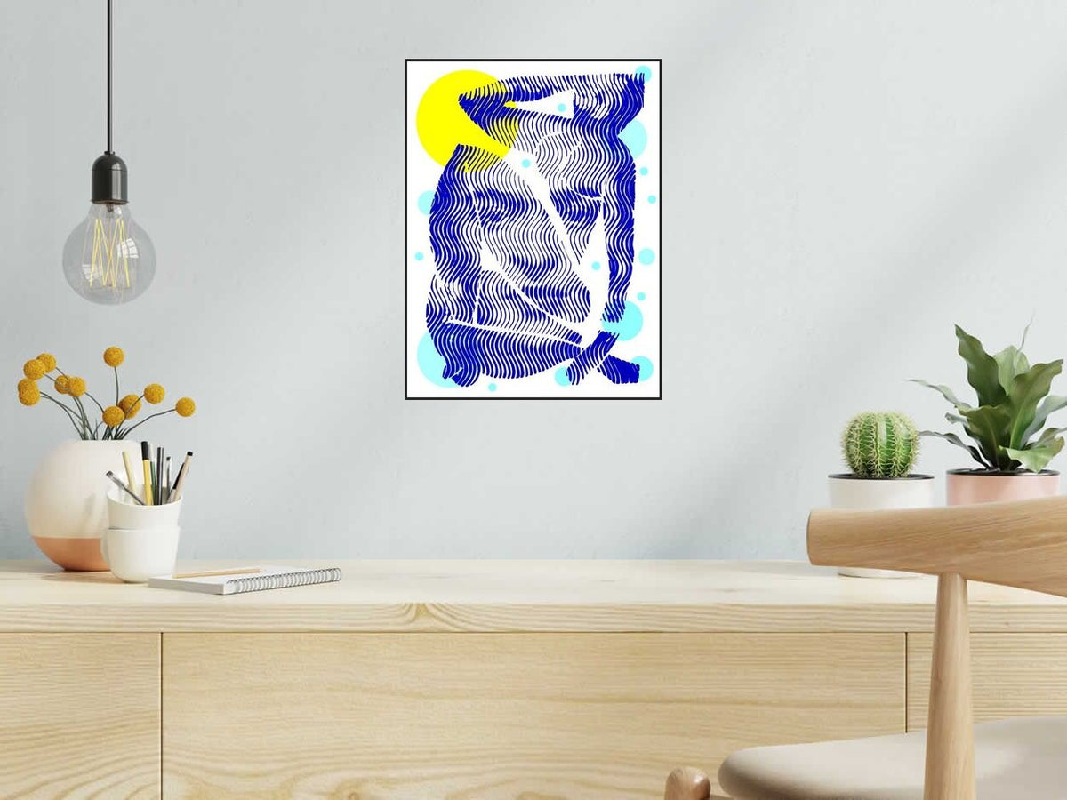 Estampe Matisse Frida de WAWAPOD dans un intérieur – 30 × 40 cm