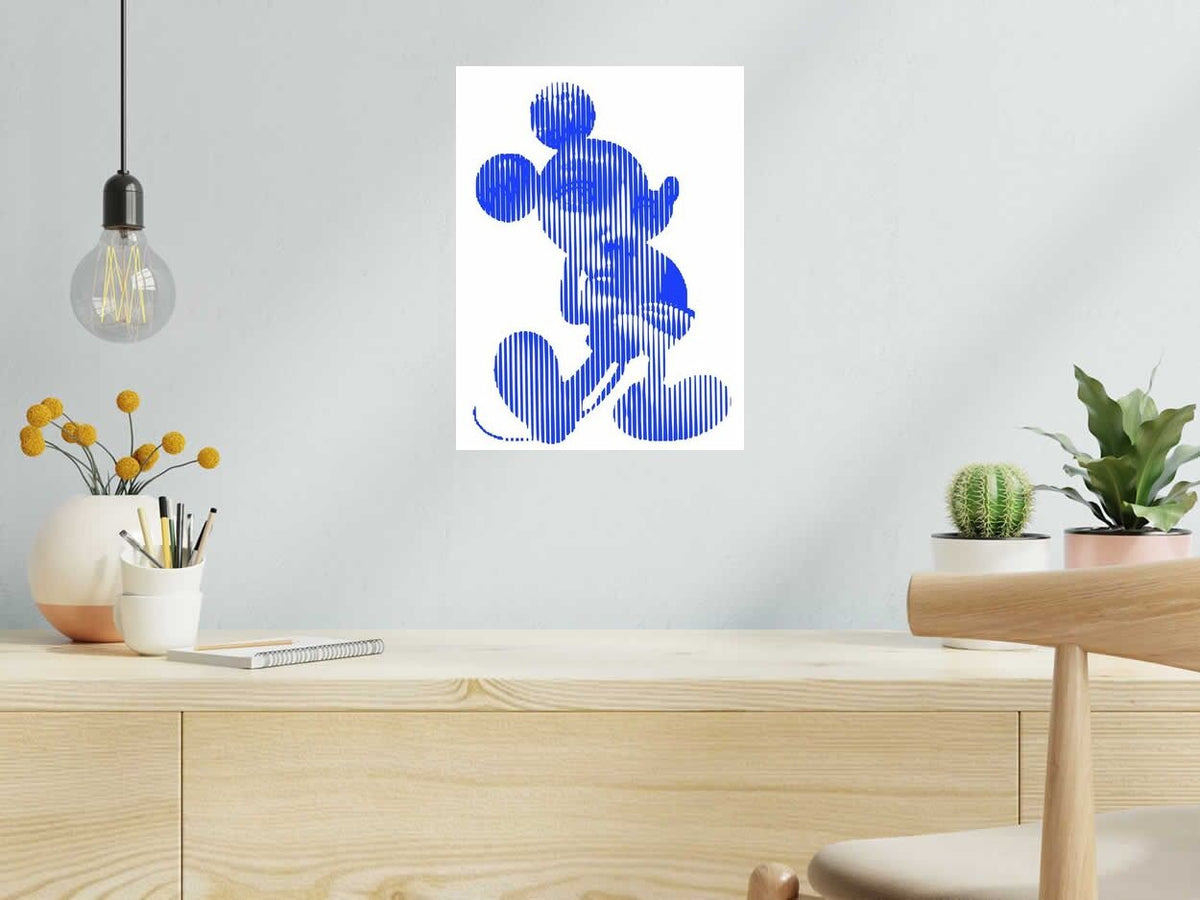 Estampe MICKEYDAVID de WAWAPOD dans un intérieur – 30 × 40 cm