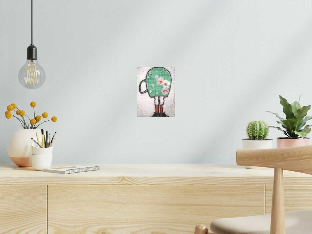 Estampe timide de NAVIEILLEVILLE dans un intérieur – 15 × 20 cm