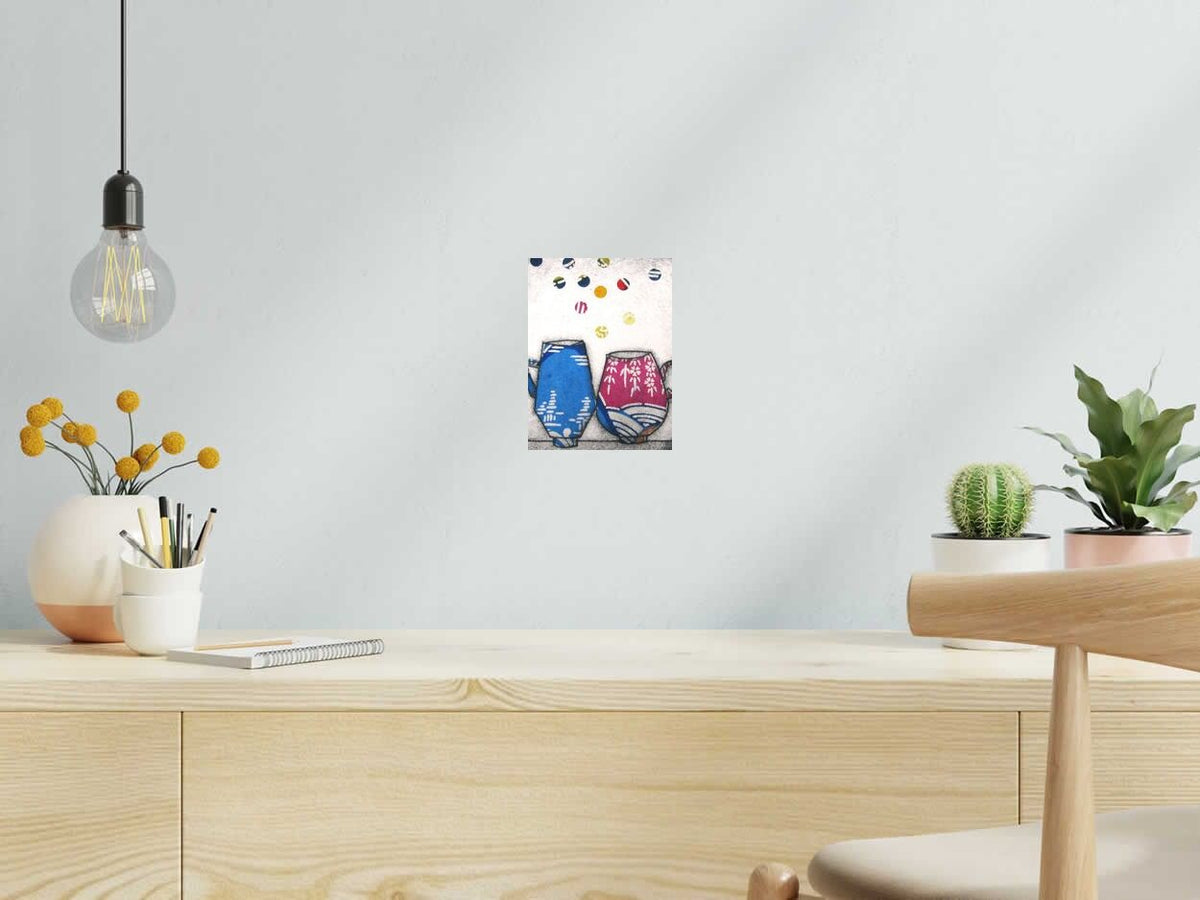 Estampe tisanes du soir de NAVIEILLEVILLE dans un intérieur – 15 × 20 cm
