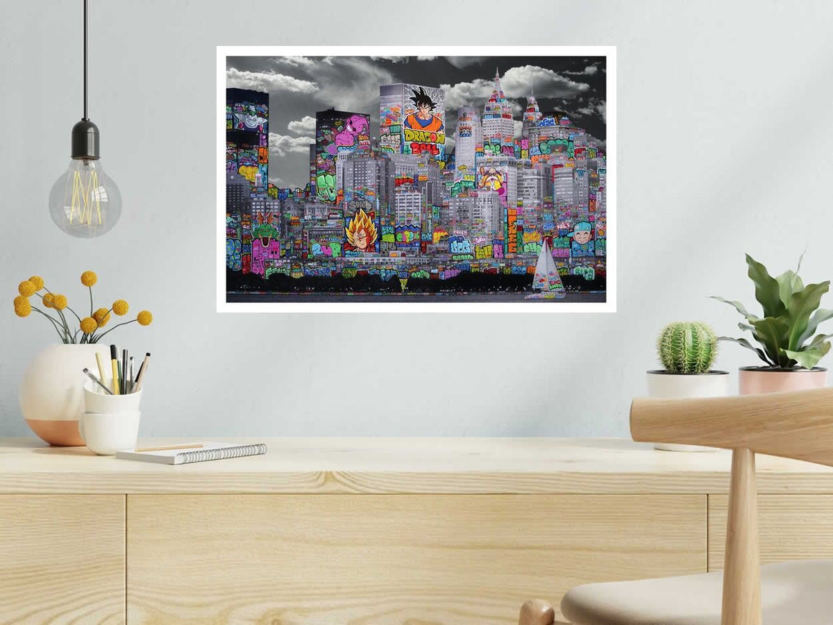 Estampe VIC  New York DBZ de BLACH dans un intérieur – 40 × 60 cm