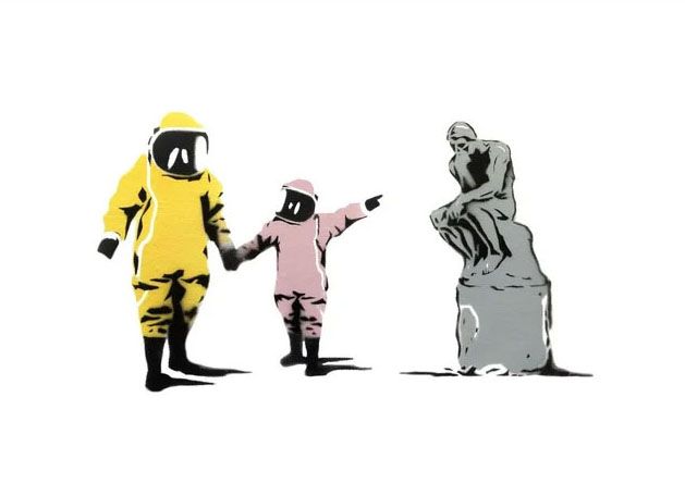 Estampe street art petit format JOURNEE AU MUSEE 2052 I – CANNED – 29 × 42 cm