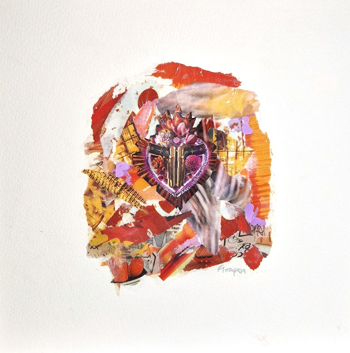 Estampe street art petit format Carmen – FLOREPEA – 24 × 24 cm