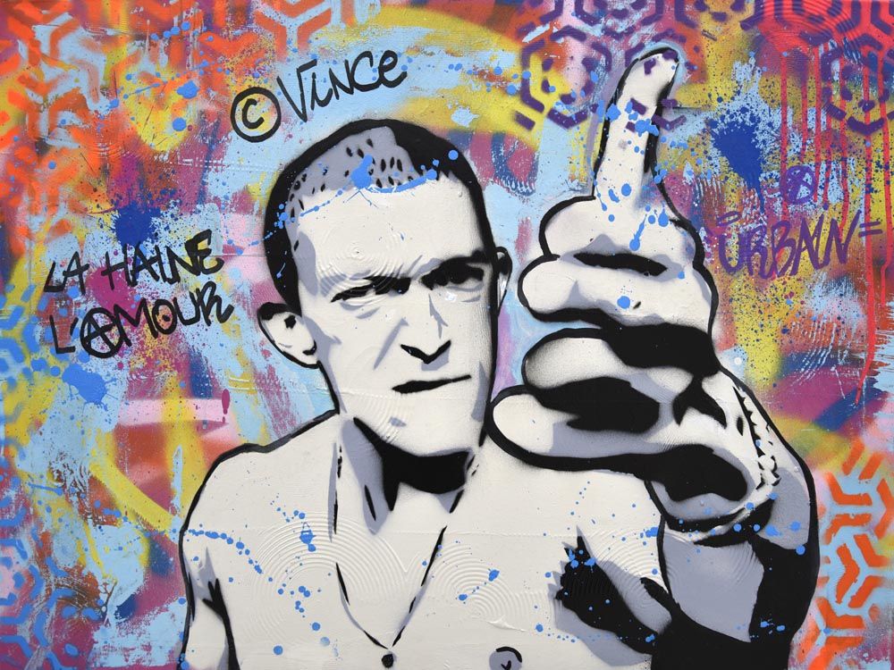 Estampe street art petit format VINCE – SARA CHELOU – 40 × 30 cm