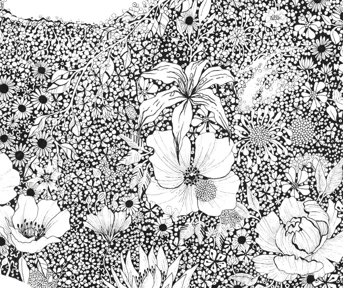 Editions d'art de CAMILLE POLI a pour titre  FLOWER JOCONDE I style figuratif dim : CAMILLE POLIprix:90