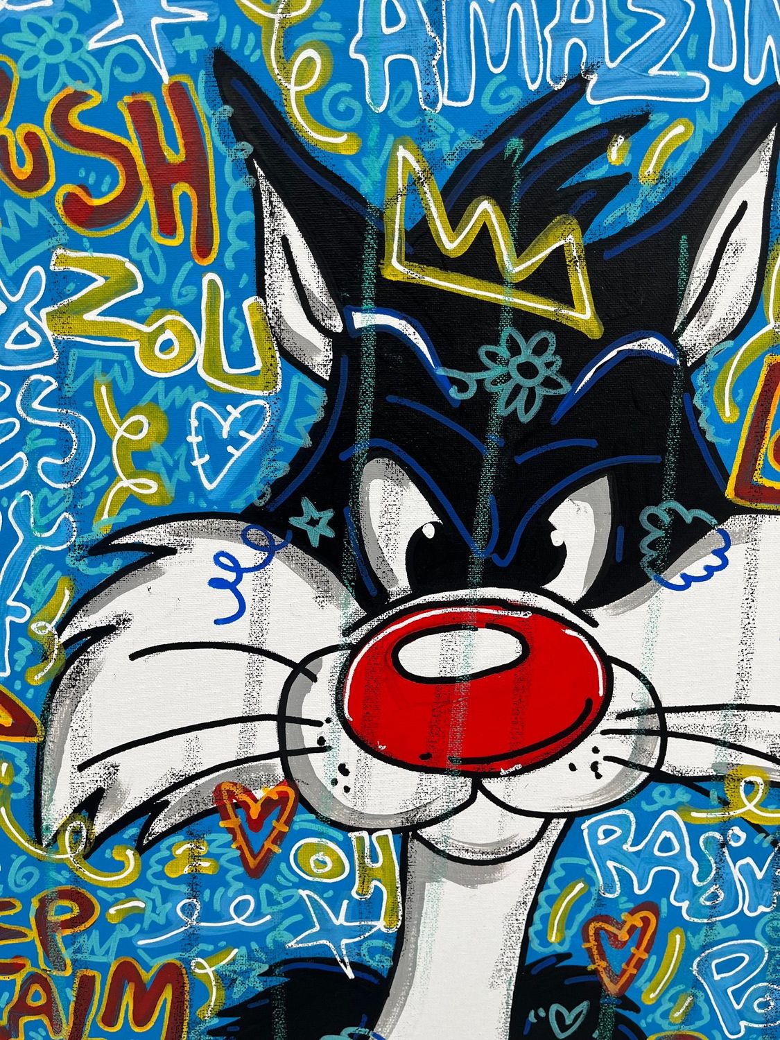 Tableau de RICO SAB a pour titre  Fokus style street pop art dim : RICO SABprix:450