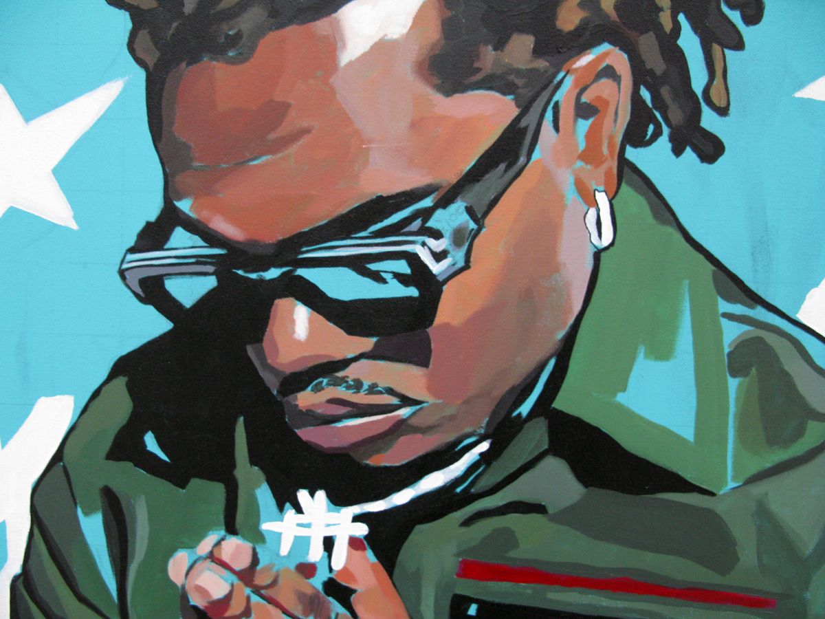 Tableau de FRESHA D a pour titre  Gunna style figuratif dim : FRESHA Dprix:480