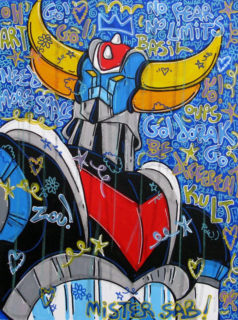 Tableau de RICO SAB a pour titre  Gold Art style street pop art dim : RICO SABprix:450