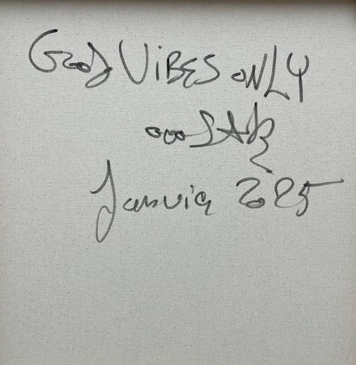 Tableau de RICO SAB a pour titre  Good Vibes Only style street pop art, street art dim : RICO SABprix:950