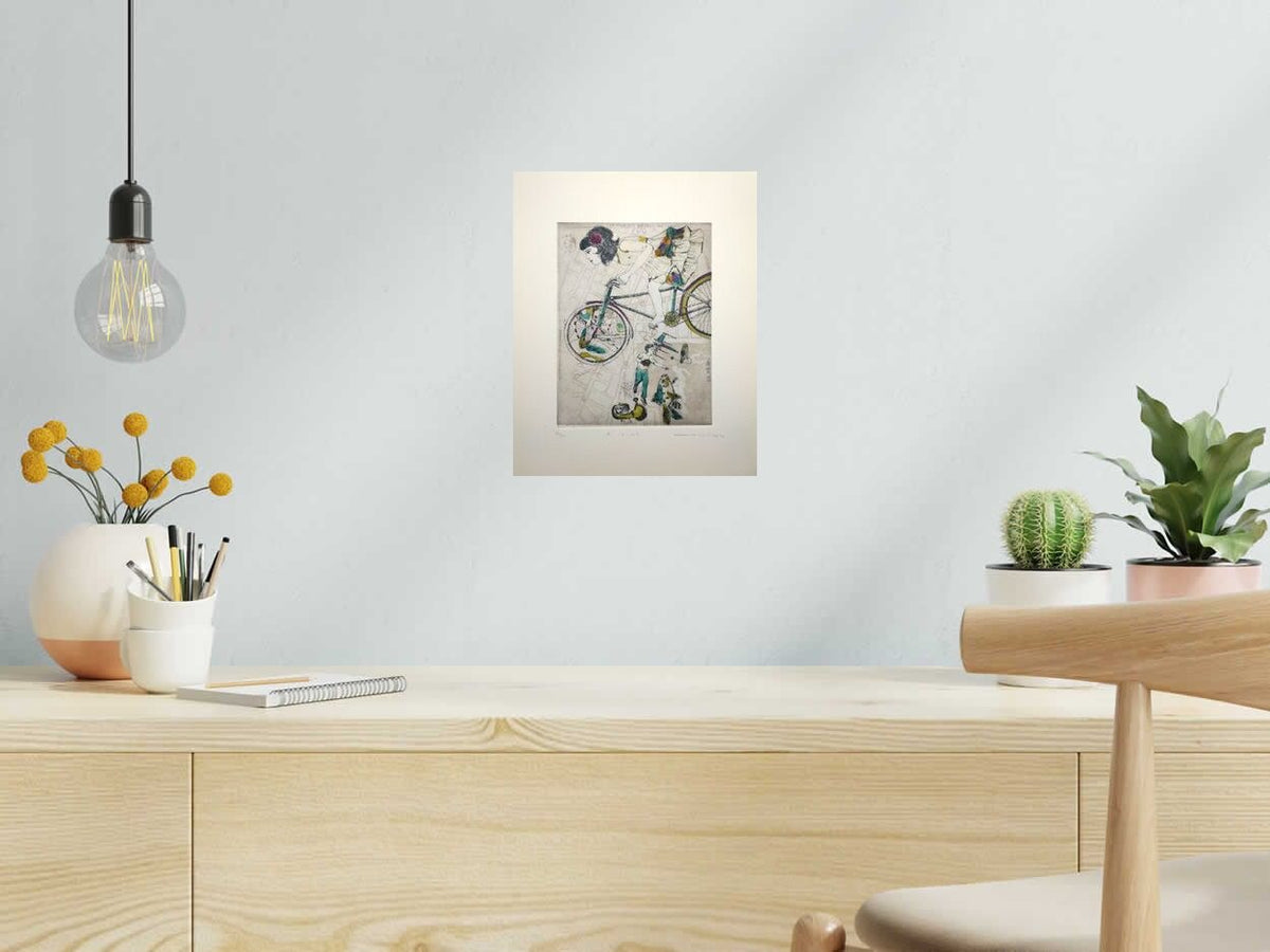 Gravure A HINT de ATSUKO ISHII dans un intérieur – 24 × 30 cm