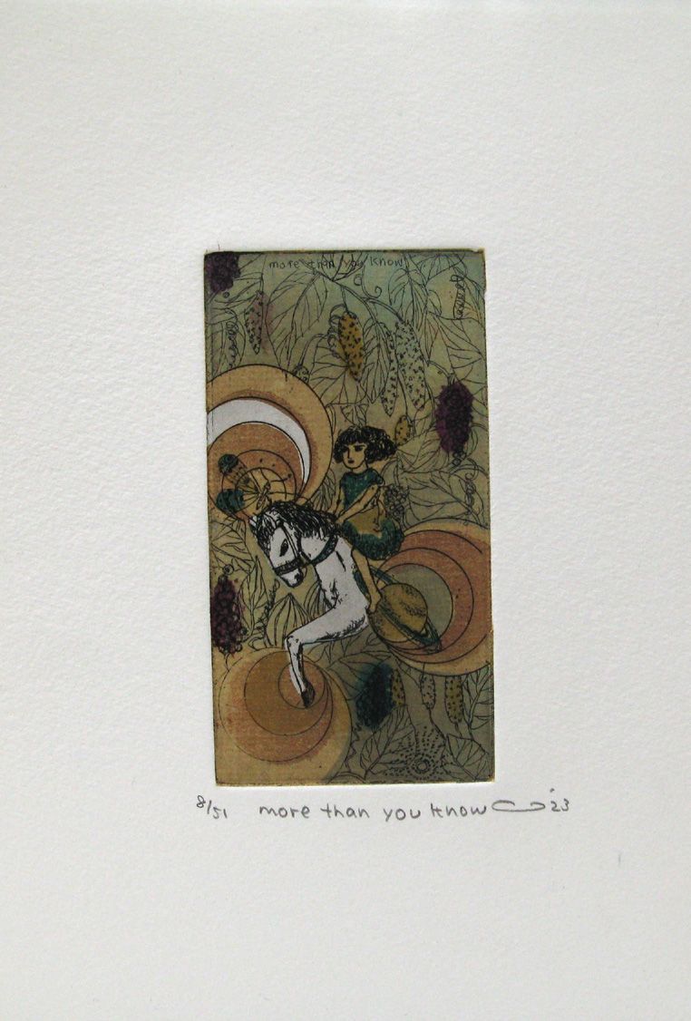 Gravure figuratif petit format more than you know – ATSUKO ISHII – 15 × 21 cm