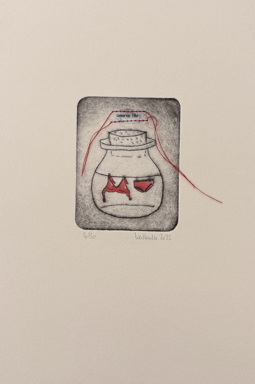 Gravure gravure petit format Conserver l'été - 20/30 – NAVIEILLEVILLE – 27 × 18 cm
