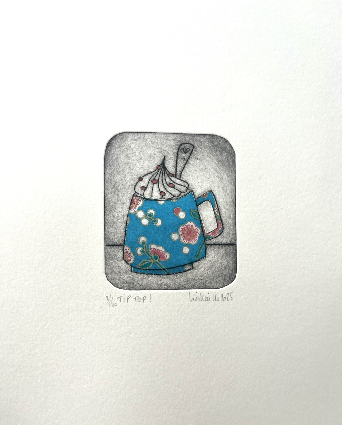 Gravure gravure petit format Tip Top! - 3/60 – NAVIEILLEVILLE – 27 × 18 cm