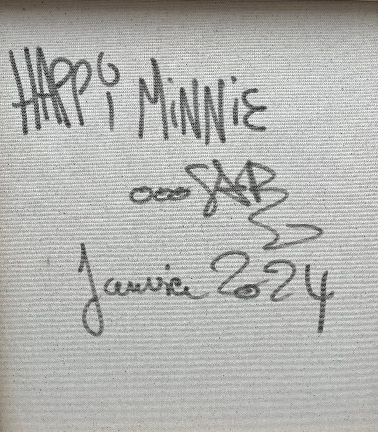 Tableau de RICO SAB a pour titre  Happy Minnie style street pop art, street art dim : RICO SABprix:600