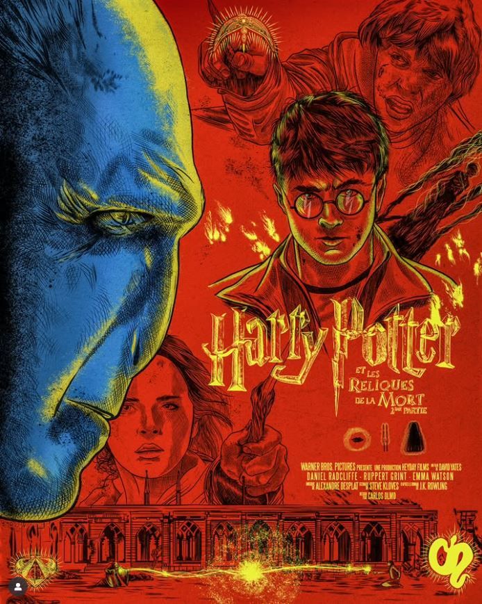 Editions d'art de Carlos Olmo a pour titre  Harry potter 8 style figuratif dim : Carlos Olmoprix:80