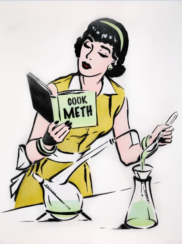 Editions d'art de CANNED a pour titre  House wife style graffiti dim : CANNEDprix:70