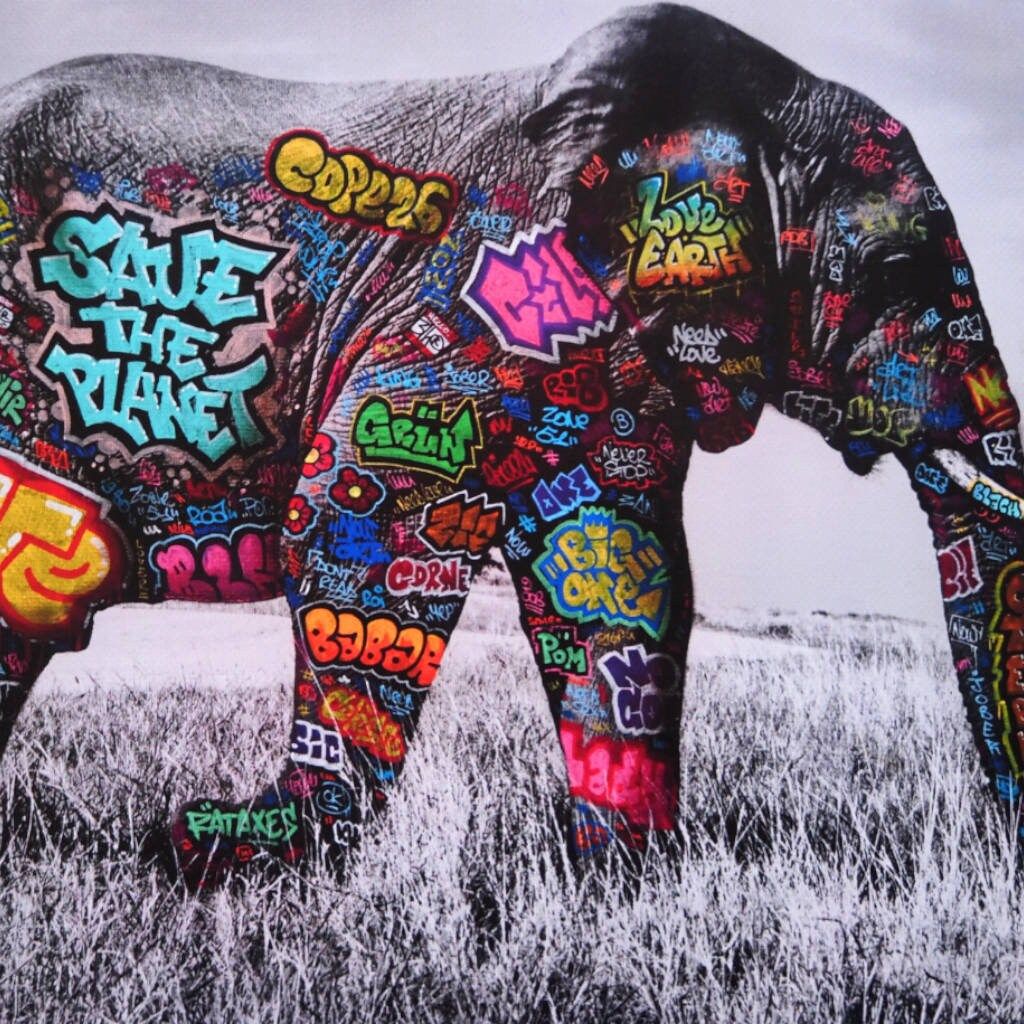 Editions d'art de BLACH a pour titre  Eléphant style street art dim : BLACHprix:100