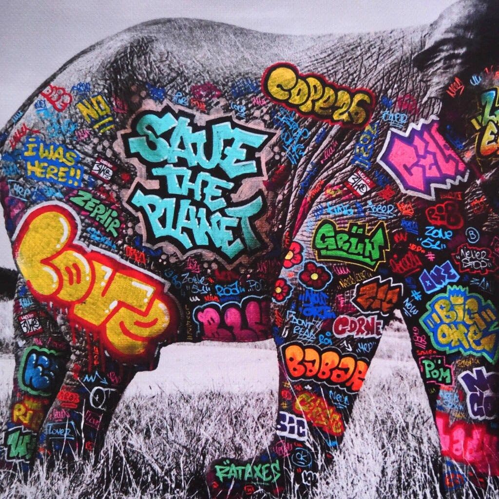 Editions d'art de BLACH a pour titre  Eléphant style street art dim : BLACHprix:100