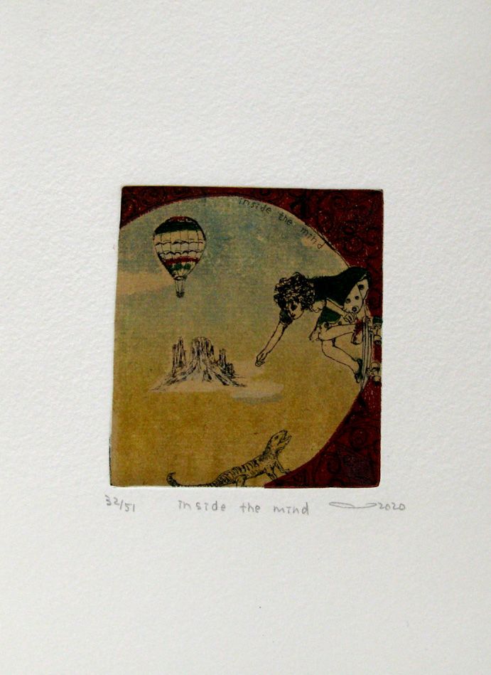 Dessin de ATSUKO ISHII a pour titre  INSIDE THE MIND style figuratif dim : ATSUKO ISHIIprix:40