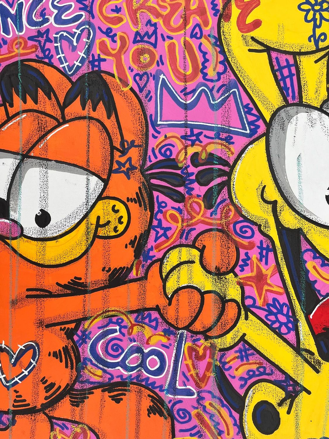 Tableau de RICO SAB a pour titre  Just Dance style street pop art dim : RICO SABprix:450