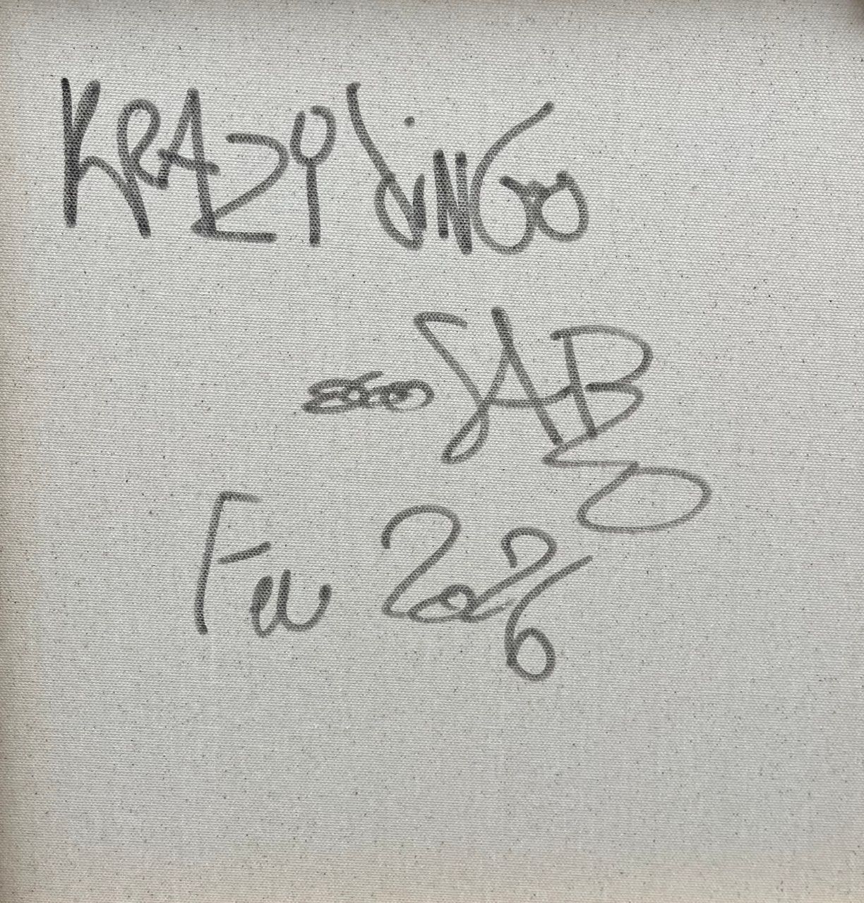 Tableau de RICO SAB a pour titre  Krazy Dingo style street pop art, street art dim : RICO SABprix:600