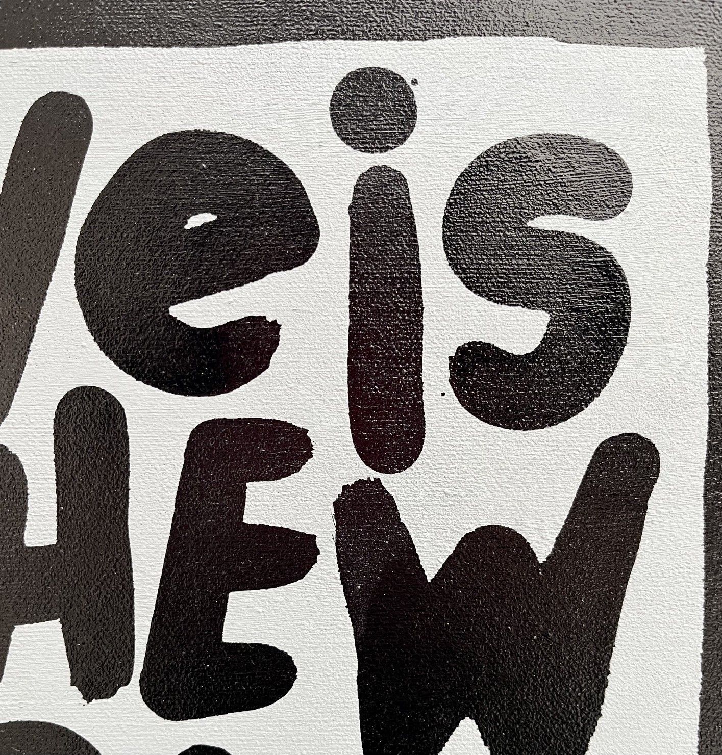 Tableau de L'OISEAU NOIR a pour titre  Love is the way style graphique dim : L'OISEAU NOIRprix:250