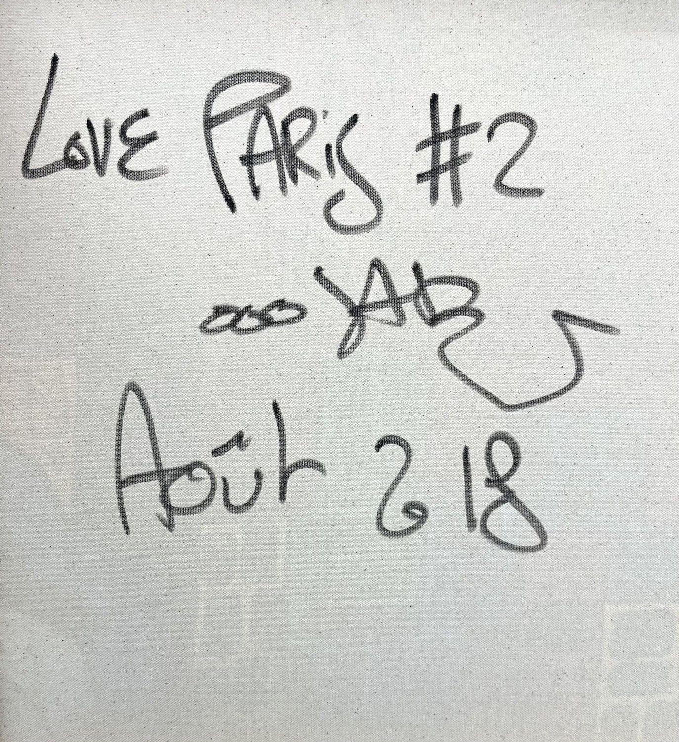 Tableau de RICO SAB a pour titre  LOVE PARIS style street pop art dim : RICO SABprix:950