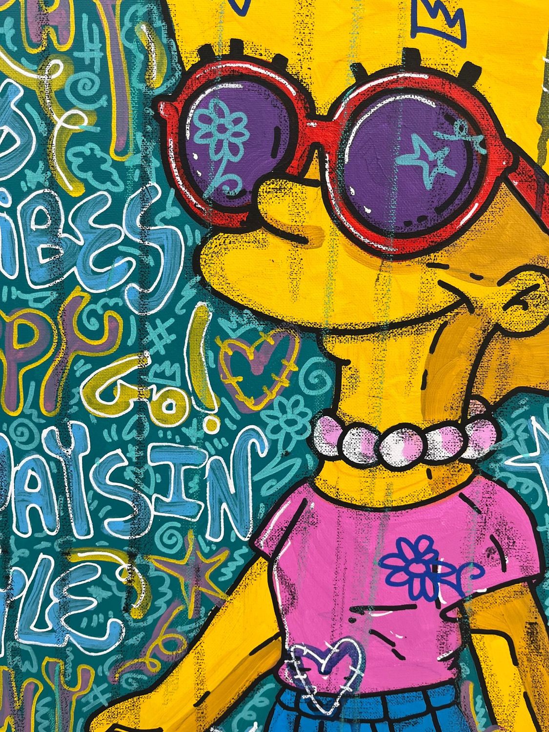 Tableau de RICO SAB a pour titre  Luxe Kult style street pop art dim : RICO SABprix:450