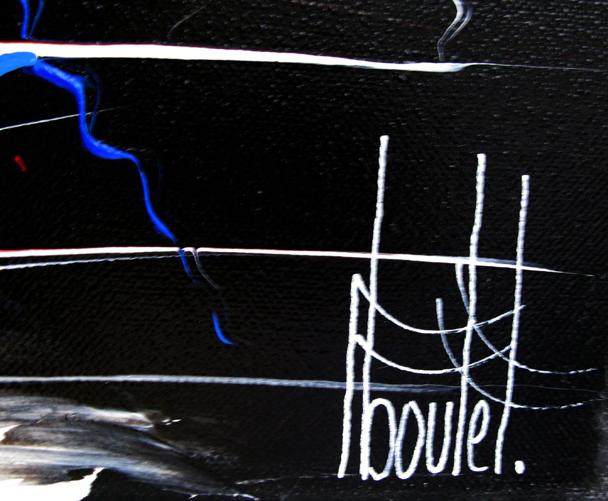 Tableau de F. BOUTET a pour titre  MARINE ABSTRAITE 2023-06 style abstrait dim : F. BOUTETprix:800
