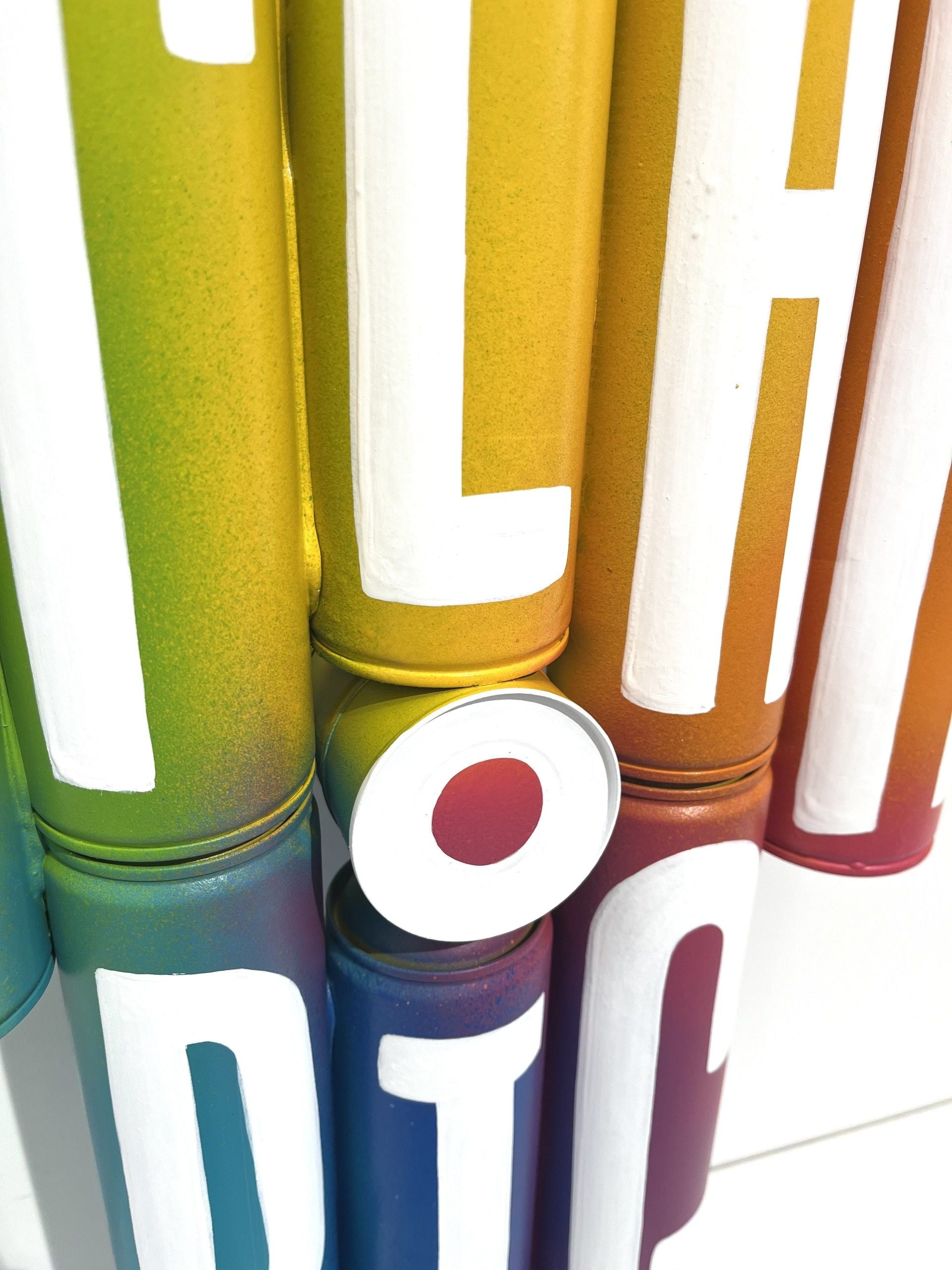 Sculpture de ME LATA a pour titre  Dream Big style graffiti, street pop art dim : ME LATAprix:450
