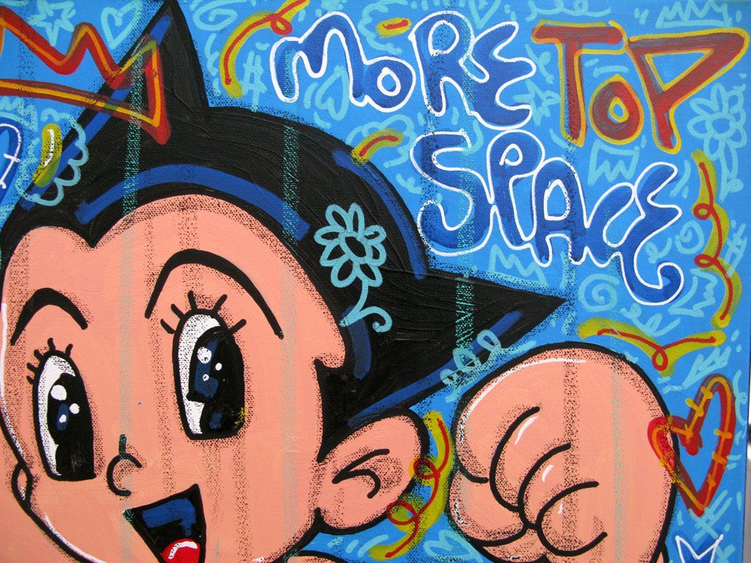 Tableau de RICO SAB a pour titre  More Space style street pop art, street art dim : RICO SABprix:290