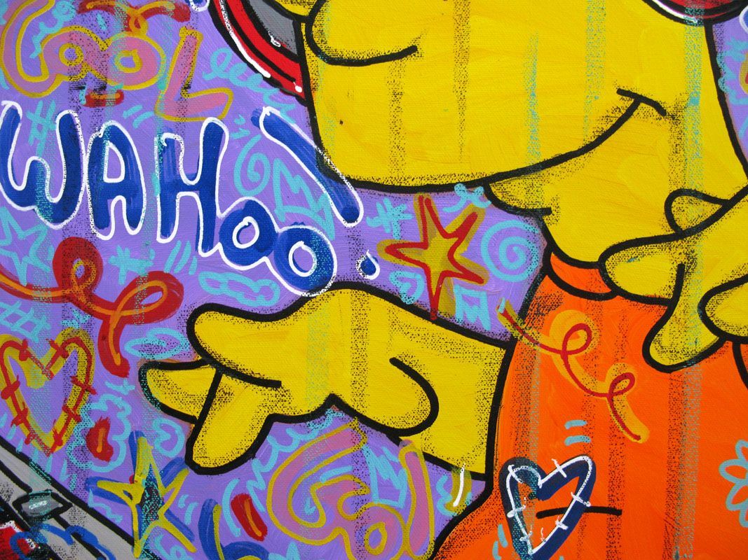 Tableau de RICO SAB a pour titre  Musik my way style street pop art, street art dim : RICO SABprix:290