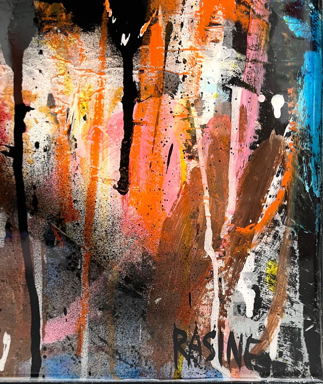 Tableau de THIERRY RASINE a pour titre  Nina style street pop art dim : THIERRY RASINEprix:1400
