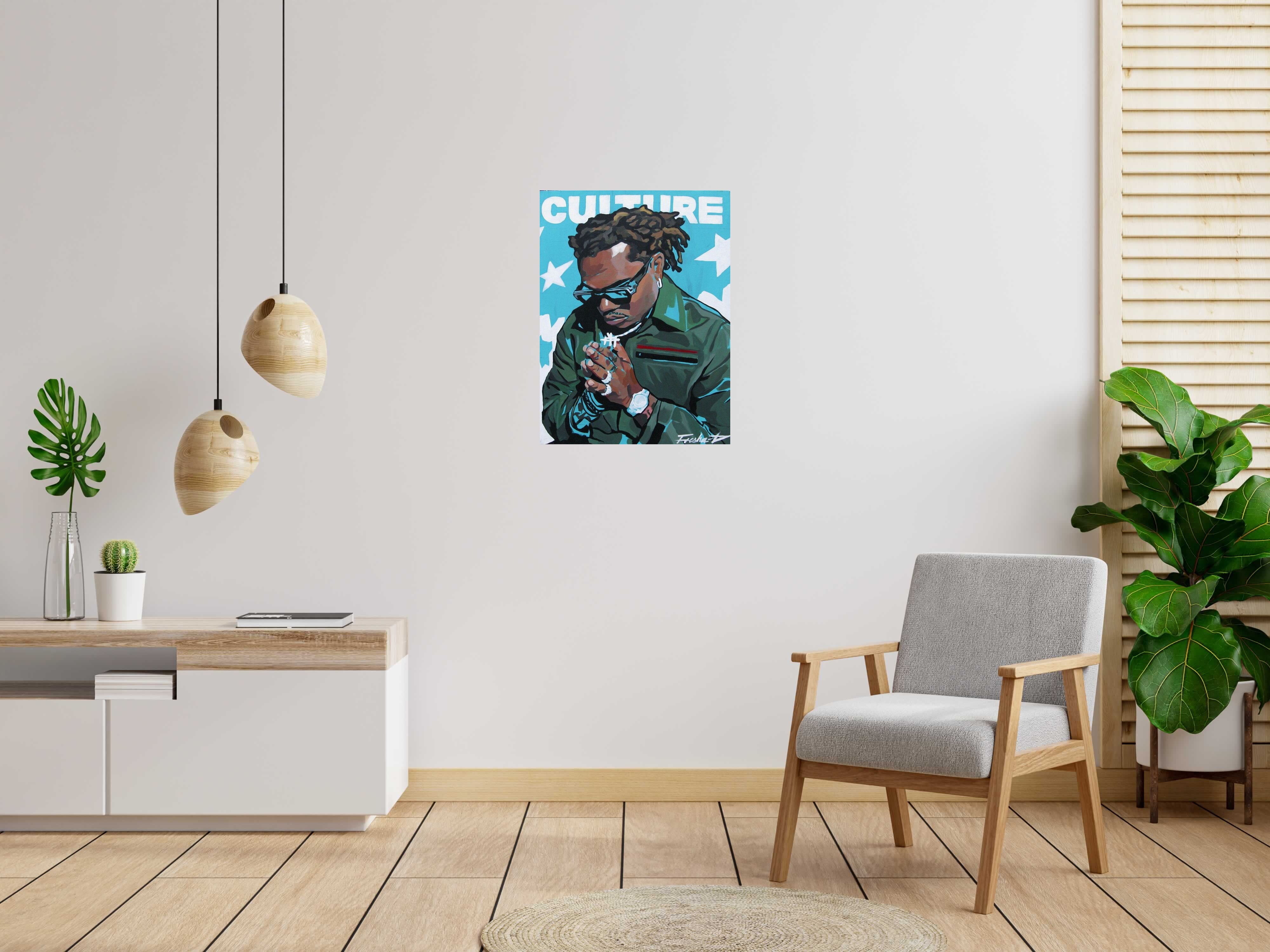 Tableau de FRESHA D a pour titre  Gunna style figuratif dim : FRESHA Dprix:480