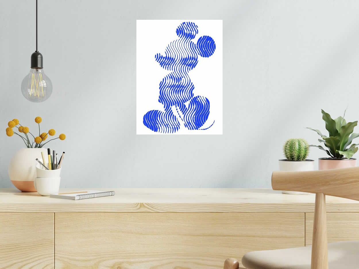 Editions d'art de WAWAPOD a pour titre  MICKAHLO style street pop art, graphique dim : WAWAPODprix:50