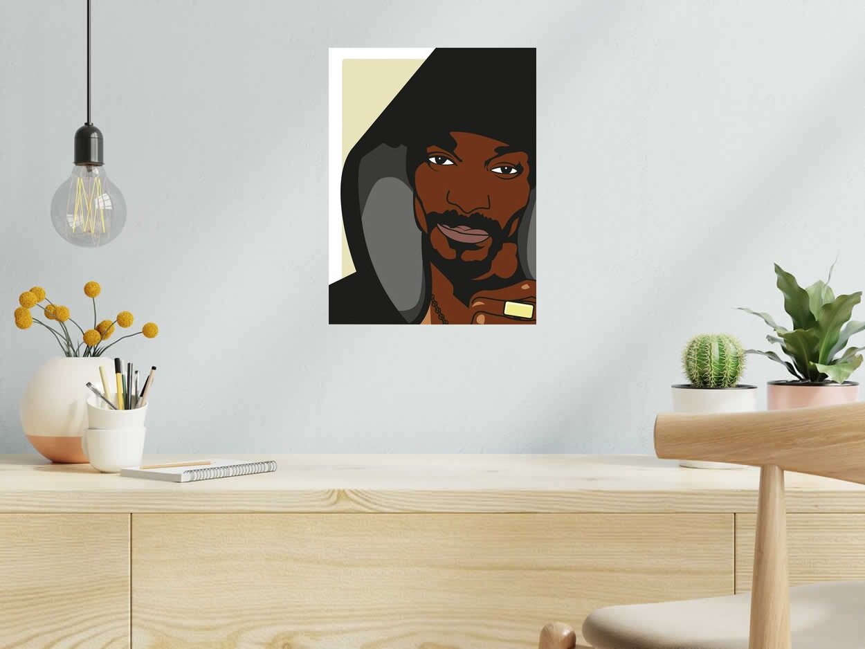 Editions d'art de JMC a pour titre  SNOOP DOG style figuratif, graphique dim : JMCprix:50