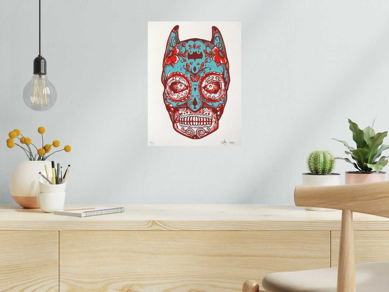 Editions d'art de NOTY AROZ a pour titre  EL MURCIELAGO PILULE BLEUE style figuratif, graphique dim : NOTY AROZprix:70