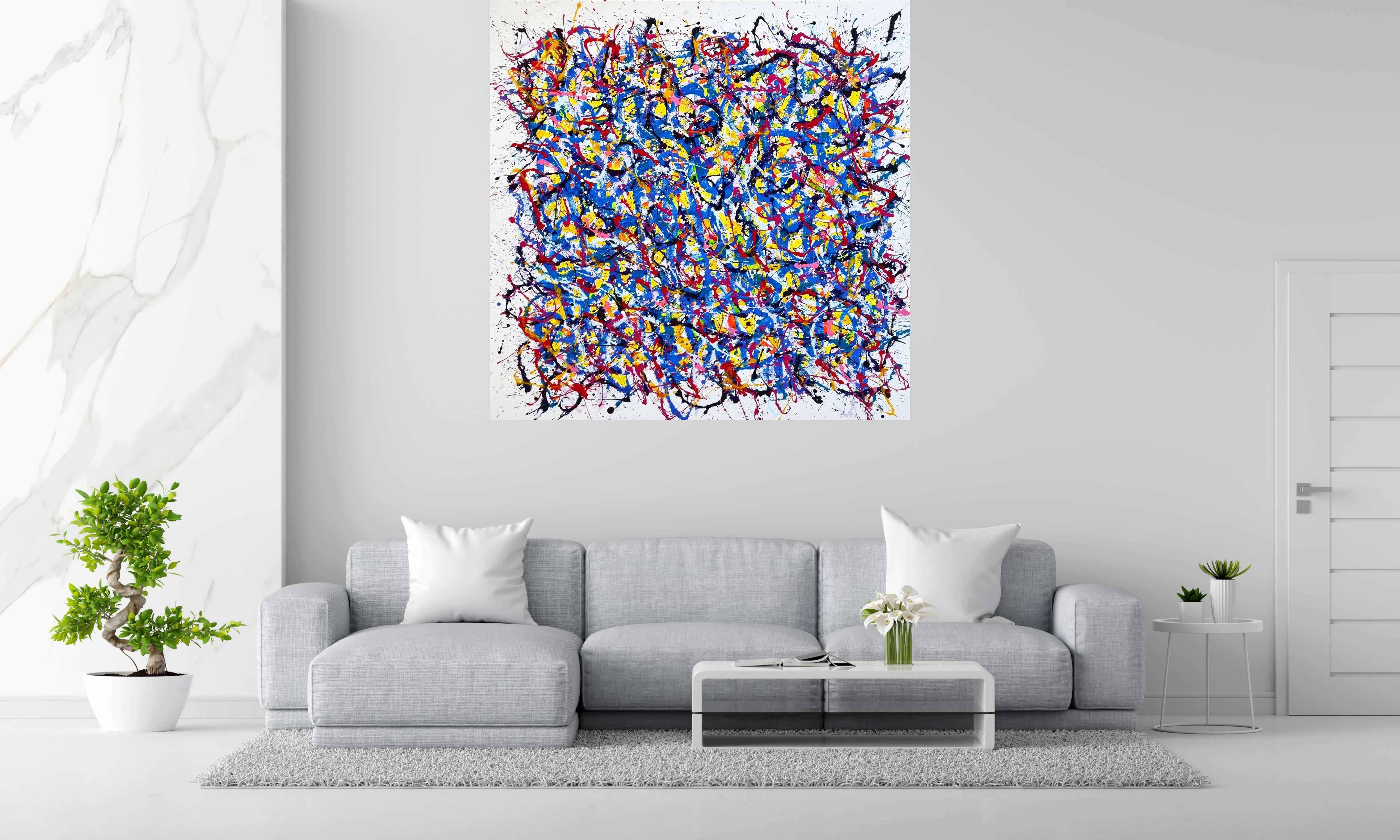 Tableau de STEPHANE RIME a pour titre  NONAME D62 style abstrait dim : STEPHANE RIMEprix:1700