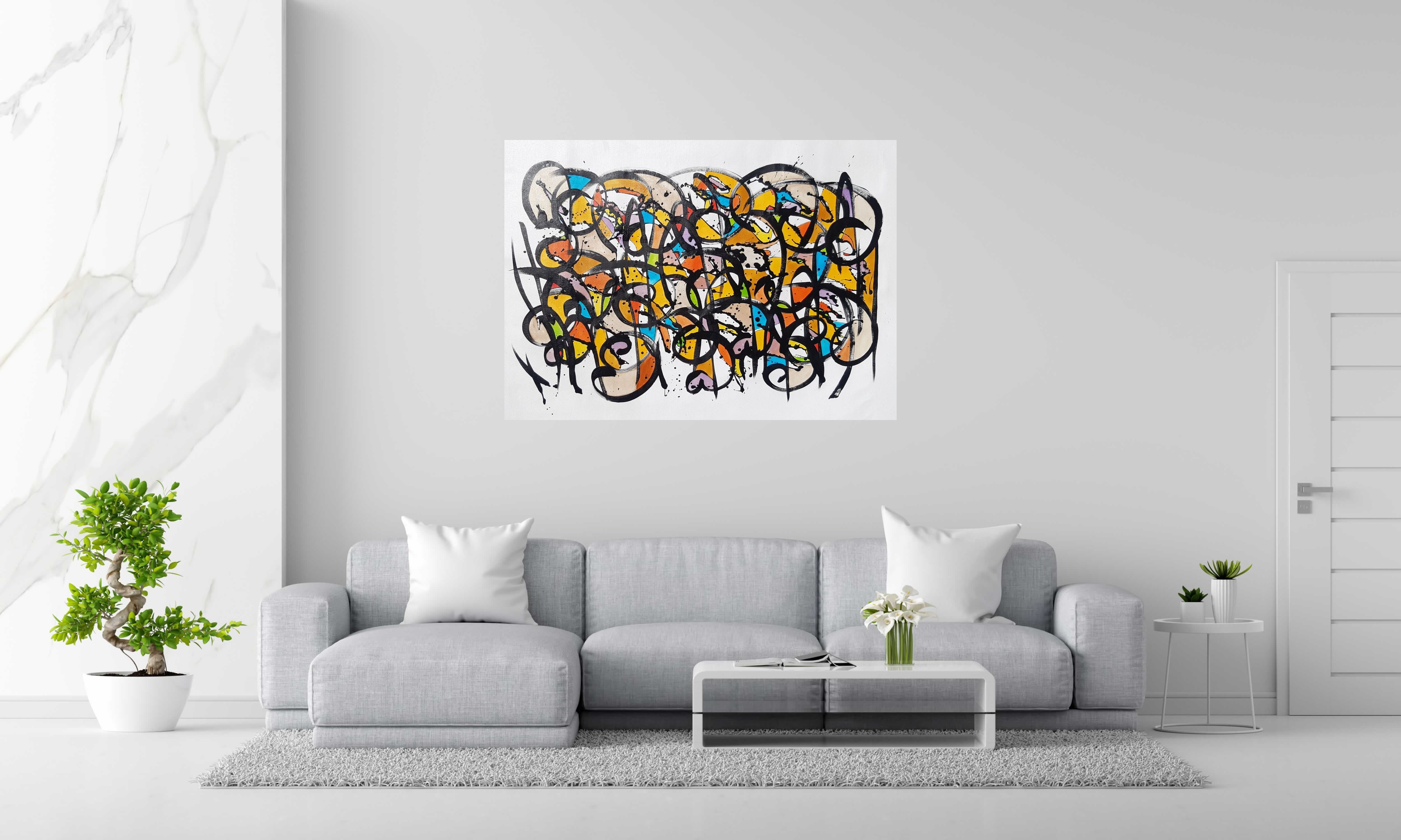 Tableau de STEPHANE RIME a pour titre  noname C1 style abstrait dim : STEPHANE RIMEprix:1350