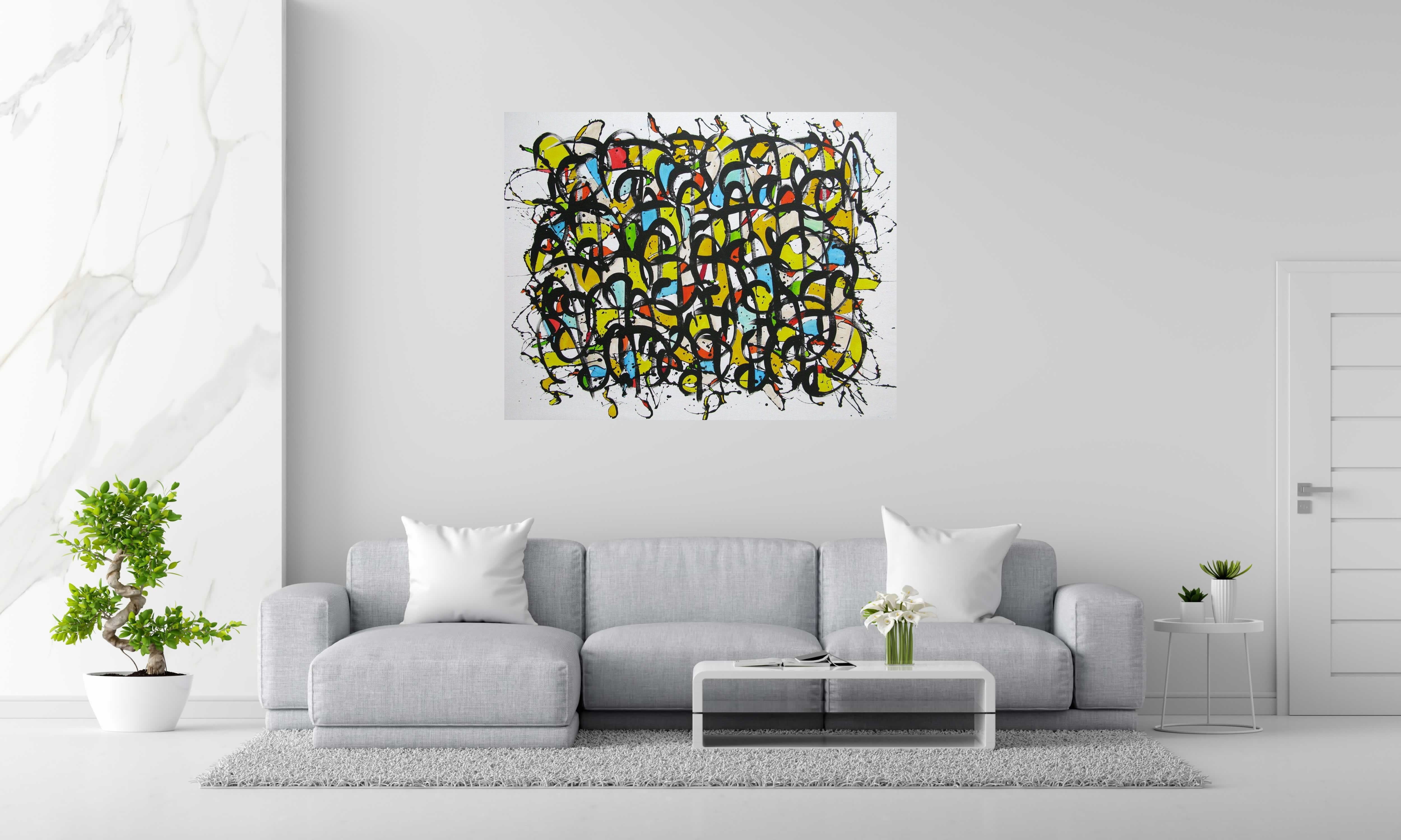 Tableau de STEPHANE RIME a pour titre  NONAME D56 style abstrait dim : STEPHANE RIMEprix:1350