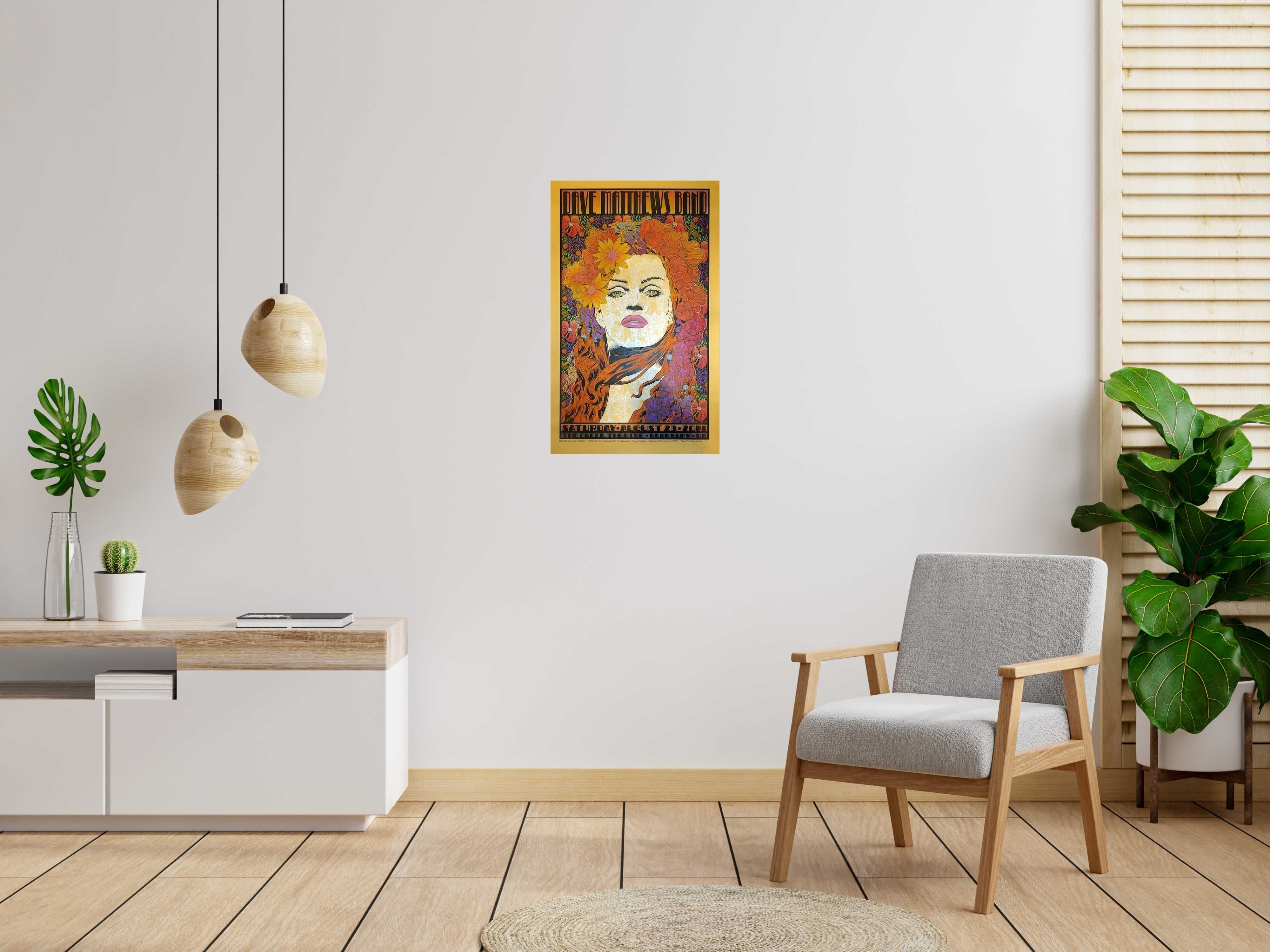 Editions d'art de CHUCK SPERRY a pour titre  DAVE MATTHEWS BAND THE GREEK 2014 GOLD style figuratif dim : CHUCK SPERRYprix:450