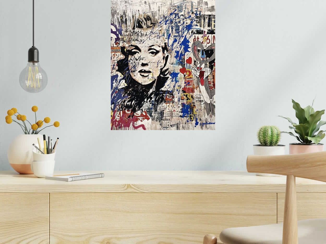 Editions d'art de PATRICIA GADISSEUR a pour titre  Only heart style street pop art dim : PATRICIA GADISSEURprix:120
