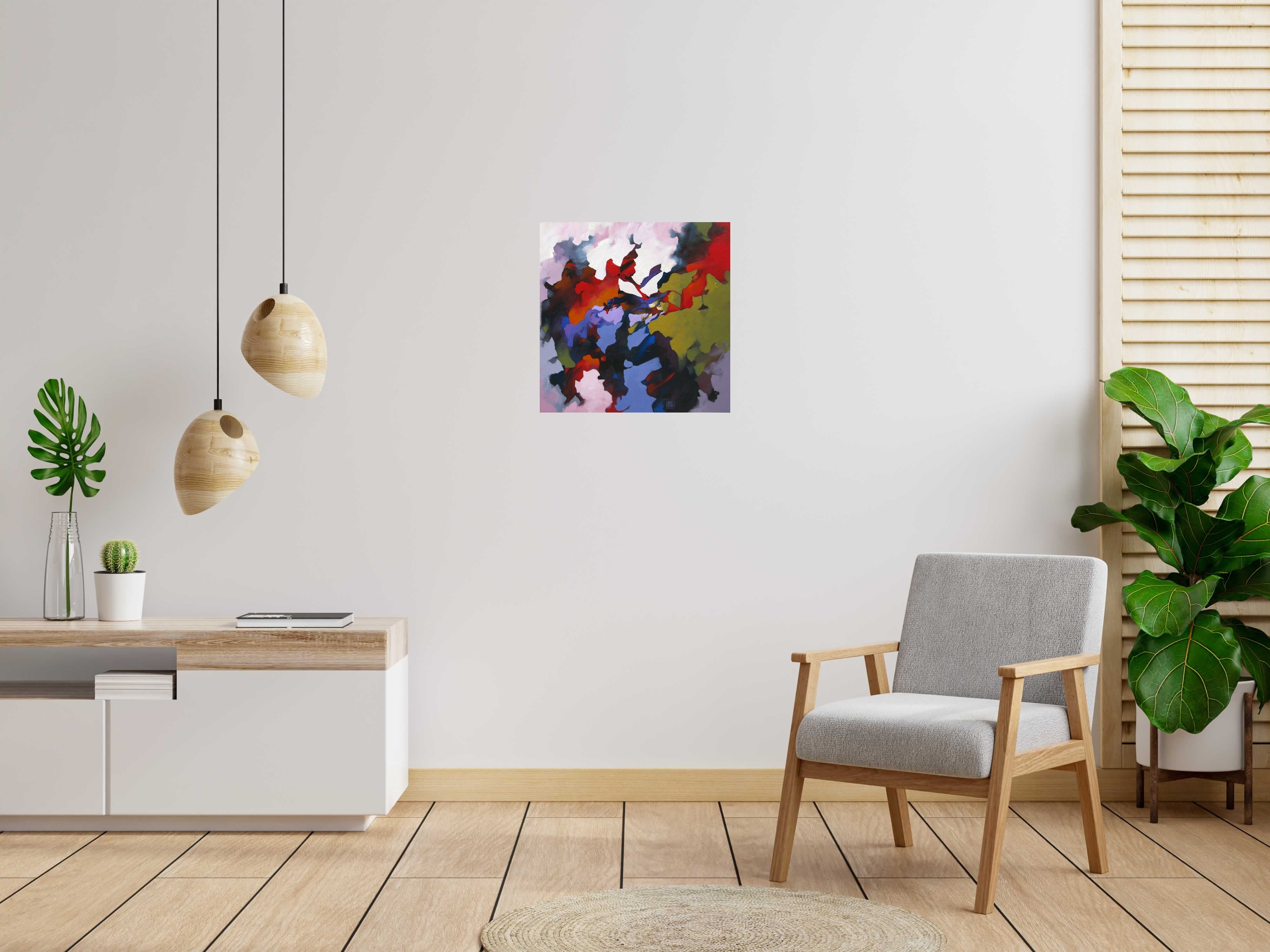 Tableau de BRUNEAU a pour titre  Scarface style abstrait dim : BRUNEAUprix:300
